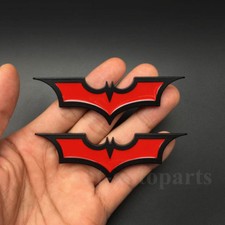 2pcs Metal Batman Dark Knight Mask Emblems Car Badge Decals Motorcycle Stickers