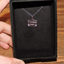 Children's Sterling Silver Daddy's Little Girl Daughter Charm Pendant Necklace