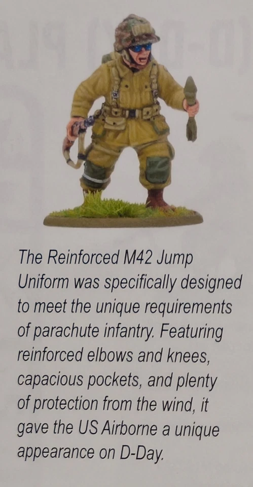 US Airborne (D-Day) Sprue, Bolt Action, 28 мм Вторая мировая война Пластиковая Мультипоза, Warlord - Изображение 4 из 4