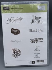 Stampin Up Best Of Greetings Rubber Stamp Set 133485