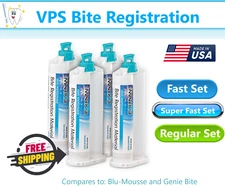 Dental VPS Impression Material Bite Registration FAST or REGULAR Set,  Mark3 USA