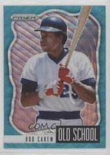 2021 Panini Prizm Old School Teal Wave Prizm Rod Carew #OS-5 HOF 0a4r