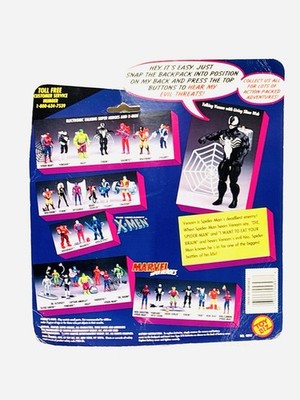 Toy Biz 1991Marvel Venom Super Heroes Electronic Talking Pack Back
