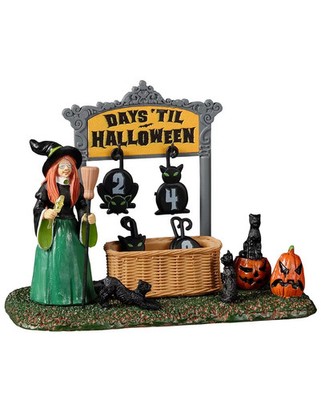 Black Cat Countdown - Lemax Spooky Town