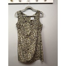 Vintage Star C.C.C. Dress Womens 11 Small Green Floral Made USA 90's Boho