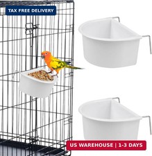 Bird Feeder, 2 Pcs Plastic Bird Food Feeder, Bird Water Cage Accessories, Hangin