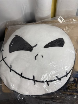 Disney The Nightmare Before Christmas Jack Skellington 13  Face Plush Pillow New