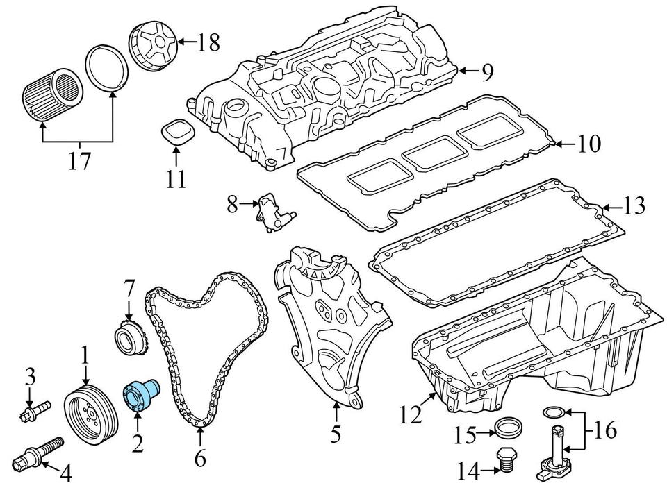 2011-2016 BMW 535I XDRIVE - Crankshaft / Crank Pulley HUB 7574827 - Image 3 of 4