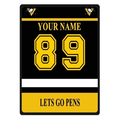 great p1ttsburgh pengu1ns Soft Warm Single-Side Printing Flannel Fleece Blanket