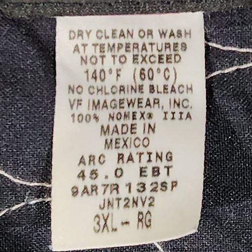 Bulwark FR Mens Work Jacket Navy Blue Size 3XL Flame Resistant Bomber Valspar - Picture 3 of 11
