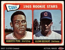 1965 Topps #549 Glenn Beckert / Roberto Pena Cubs RCs RC 2 - GOOD