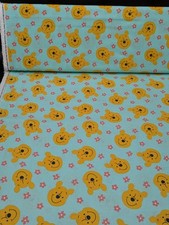 5.5 Yard Fabric Material Lot Winnie The Pooh Springtime Flowers Cotton 43in