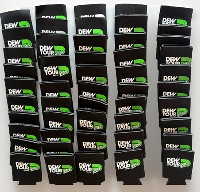 76 Pc Lot Mountain Dew Can Koozies Foam Sleeves Drink Coolers Soda Advertising
