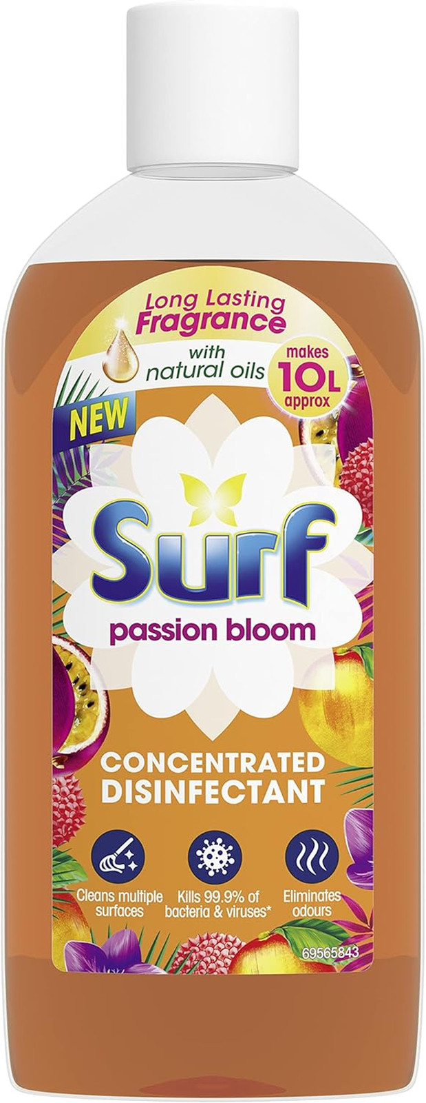 Passion Bloom Concentrated Disinfectant Eliminates 99.9% of Germs Multi-Purpose
