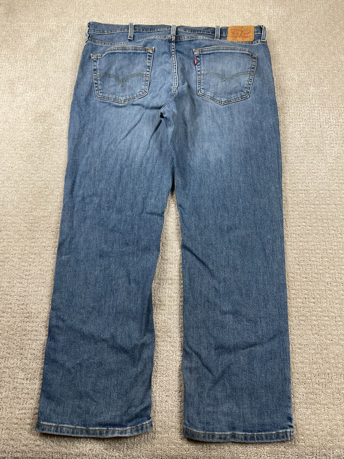 Levis 559 Jeans Mens 40x32 Relaxed Fit Straight Medium Wash Denim Stretch Work