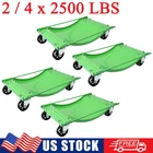 2/4x Car Dolly Wheel Dolly Tire Skate Steel Car Moving Auto Repair Slide 2500LBS