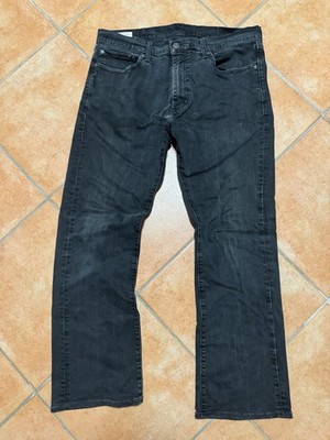 Levi's Herren Jeans Bootcut 34/81 Schwarz Denim Five-Pocket Knopf