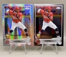 2022 Topps Chrome #182 Jonathan India Gold Cup Rookie Prism Refractor & Base