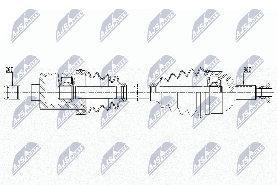 Fits NTY NPW-WW-210 SEMI DRIVE, RAPID, FABIA, IBIZA TOLEDO 2010 -> - Image 3
