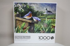 NEW - Buffalo Games Birds Blooms And Butterflies 1000 Piece Jigsaw Puzzle 91130