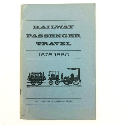 Eisenbahn Personenreisen 1825-1880 Scribner's 1888 Reprint American Review