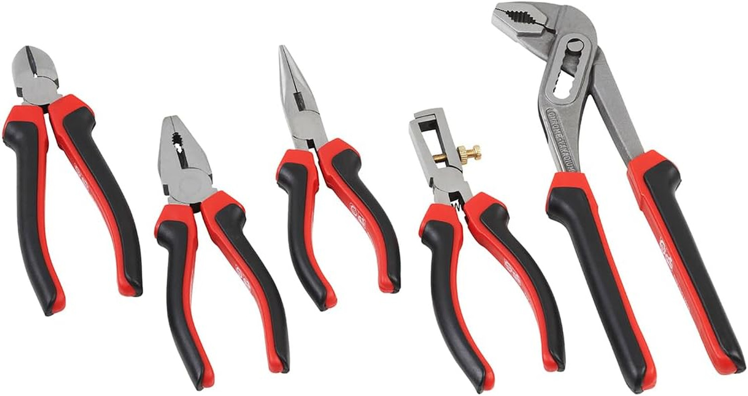 Offerta Set 5 Pinze in Astuccio: Tutto per il Tuo Banco Lavoro