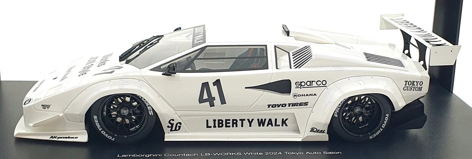 Top Speed 1/18 Scale Resin TS0600 Lamborghini Countach LBW #41 2024 Auto Saloon - Image 4 of 4
