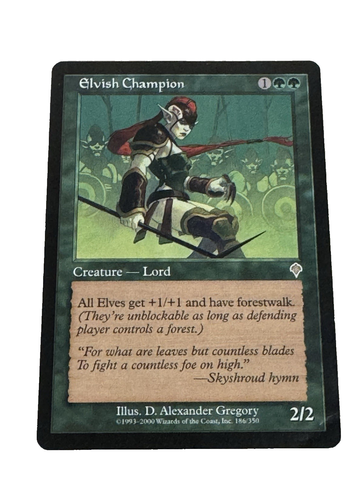 MTG Invasion: Elvish Champion GREEN Power Tribal Invasion LP Invasion 2000 Magic