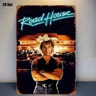 Tin Metal Signs Home Décor 8x12 Road House Bar Roadblock Vintage Neon Light Post