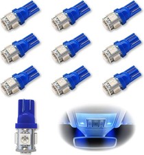 10pcs 194 Led Light Bulb 6000k Wedge T10 Led Bulb 5smd 5050 Chips 168 T10 2825