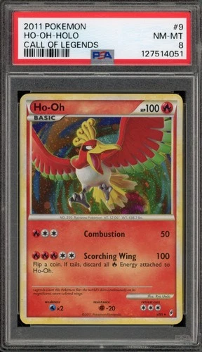 Pokemon Ho-Oh Call of Legends Holo Rare #9 PSA 8