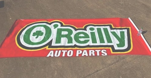 USED OREILLY'S VINLY SIGN ! " READ DESCRIPTON PLEASE "
