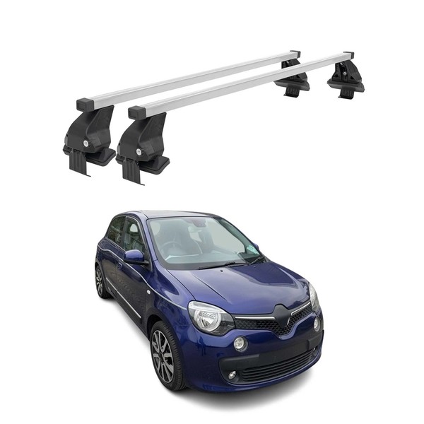 Menabo DachträGer FüR Renault Twingo Mk3 2014-2019 Pre-Fl 50Kg Stahl Silber 2X-image