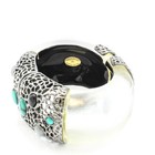 Alexis Bittar Turquoise Lucite Earrings Hinged Cuff Necklace Lot of 5 #M1539-1 — photo 3
