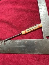 Vintage Phillips 66 Screwdriver, 1930-1959 Logo, Haack’s Service in Remsen, IA.