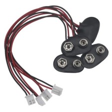 4 Pcs 9V Battery Snap to PH 2.0 Connector Cable T Type 9V Battery T Type PH2.0