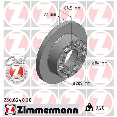 2x Zimmermann Scheibenbremse hinten 1908773 7180256 | 394640