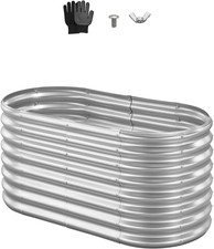 Aiuola Rialzata in Metallo per Giardino Balcone Da 1200 X 600 X 600 Mm, Design a