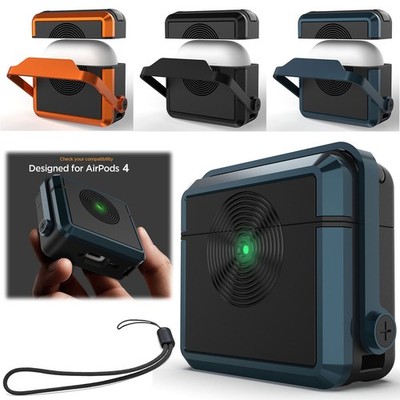 Earphone Headset Protective Case Shockproof Stand Cover W/ Lanyard For AirPods 4