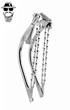 ORIGINAL LOWRIDER 20" Bent 1" Chrome Suspension Fork w/Double Flat Twisted Bars.