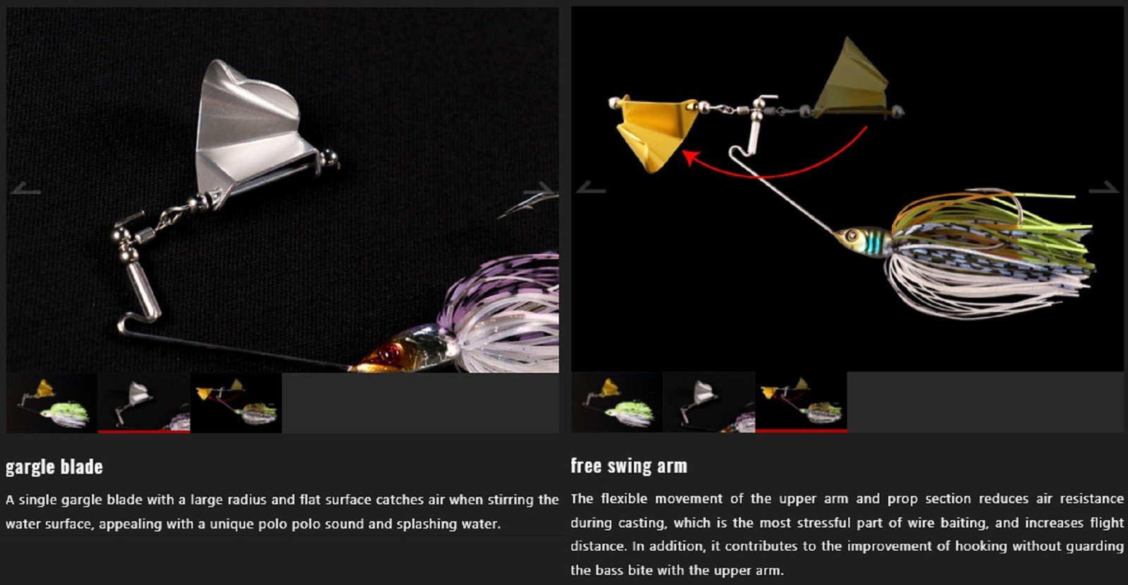 Jackall Gargle Buzzbait 3/8 oz Sinking Lure Puprle Back Pink (1734) - Image 3