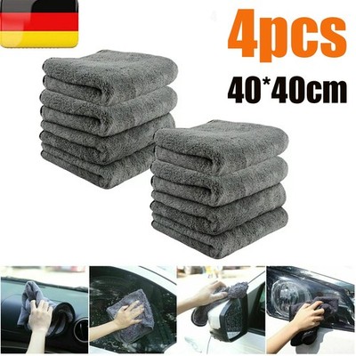 NEW 4Pack Auto 1200GSM Mikrofasertuch Poliertuch Trockentuch Microfaser 40*40cm 