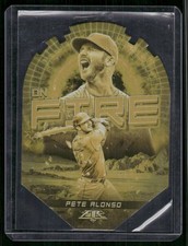2022 Topps Fire Pete Alonso # EF-9 Gold Minted On Fire New York Mets