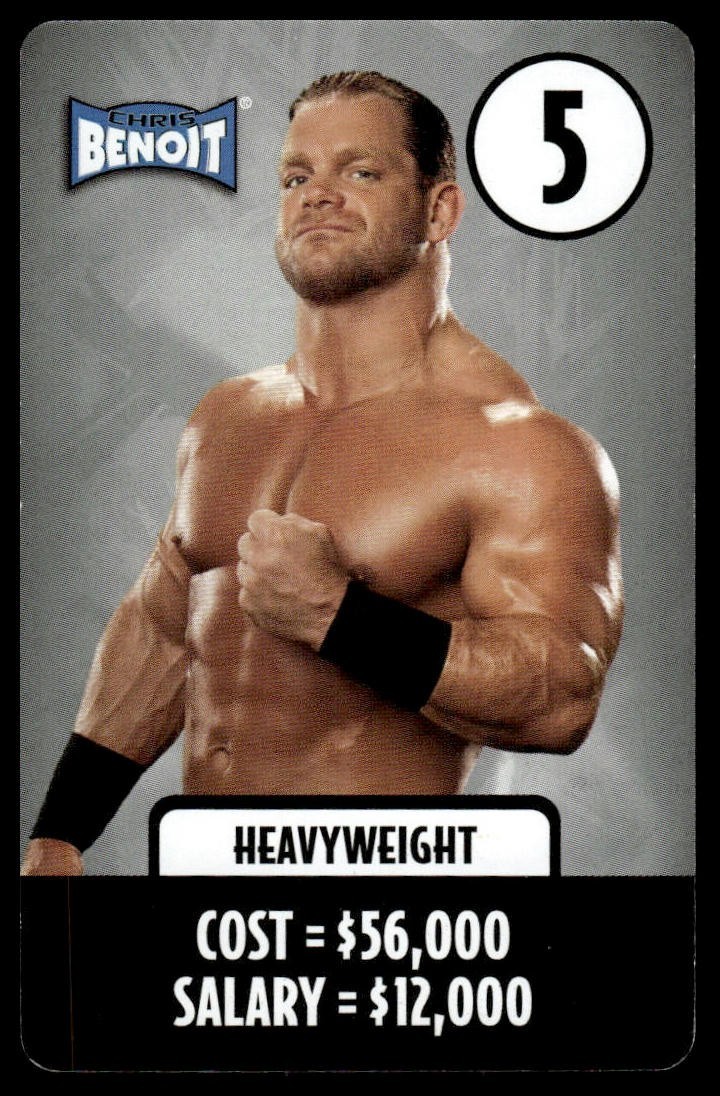 CHRIS BENOIT 2006 Heavyweight Card WWE 2nd Edition DVD Board Game
