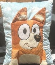 Bluey Bingo Kids Character Pillow 11x15 Plush Polyurethane EUC