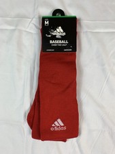 Adidas Men's Red Baseball Over the Calf Socks / One pair only SIZE M