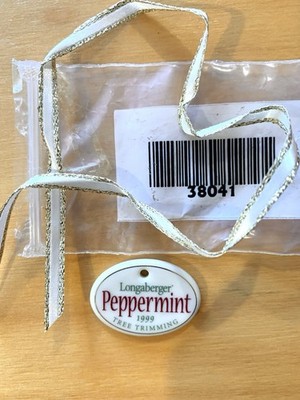 Longaberger 1999 Peppermint Tree Trimming Tie On