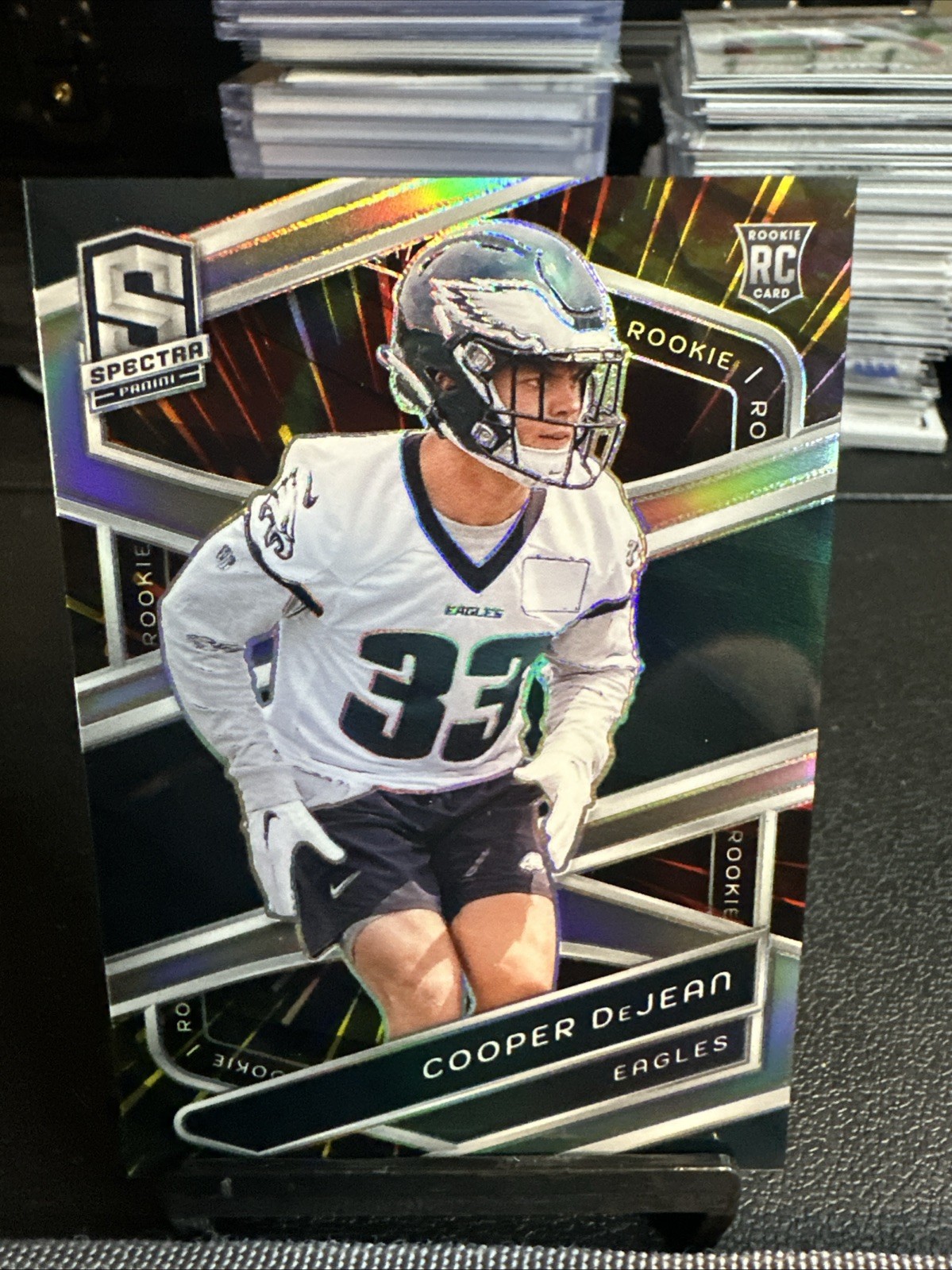 2024 Panini Spectra - Rookies Cooper DeJean #168 Hyper Prizm /75 (RC) Eagles