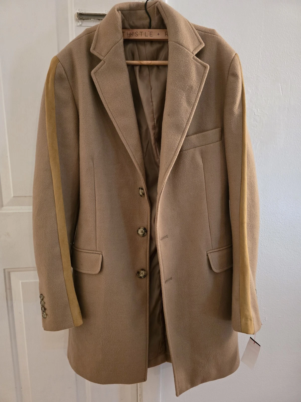Men Wool Blazer Autumn Winter Solid Color Double-Sided Business Suit Jacket
Opens in a new window or