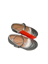 Rampage Girls Sliver Casual Dress Holiday School Ballet Flats Shoes Size 8